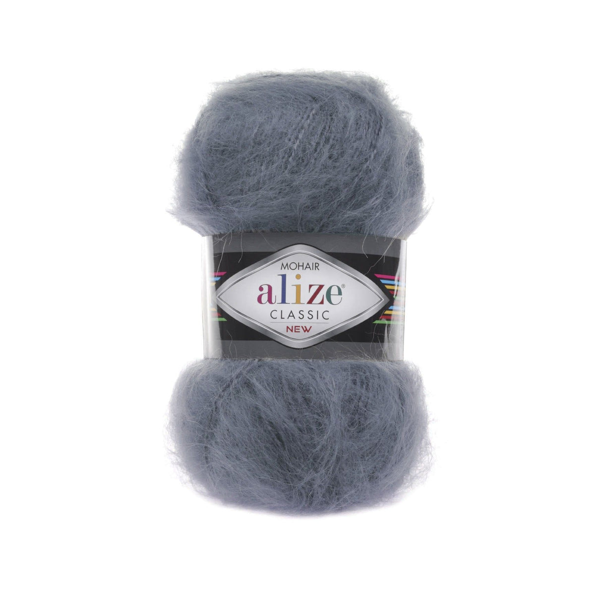 Alize Mohair Classic 87 Угольно-серый – пряжа из акрила с мохером и шерстью