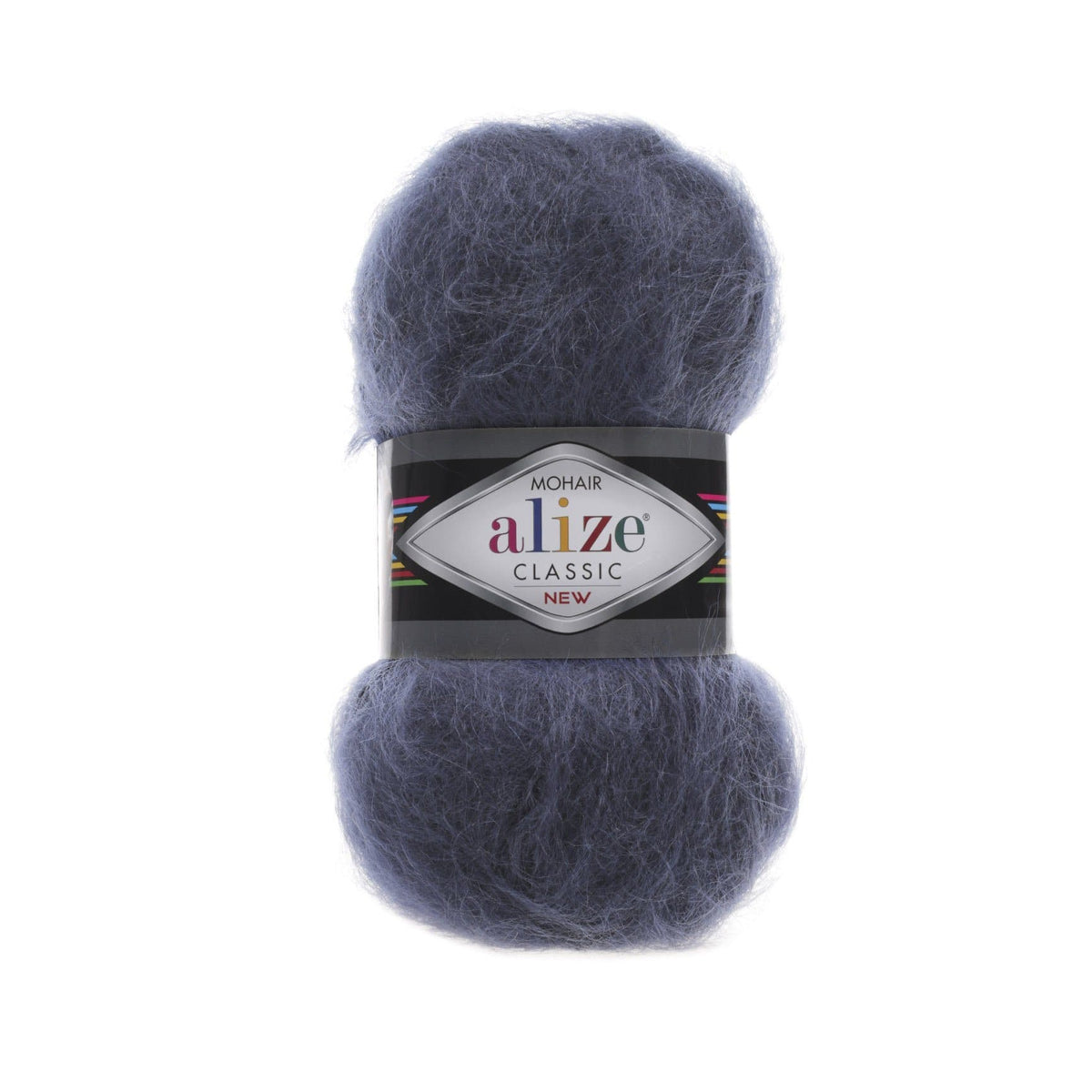 Alize Mohair Classic 411 Джинсовый меланж – пряжа из акрила с мохером и шерстью