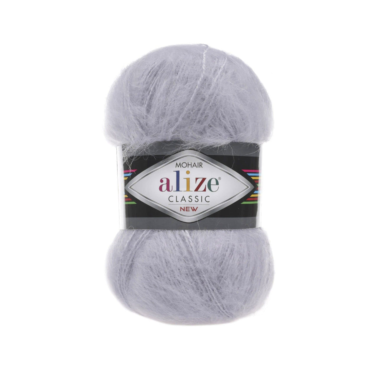 Alize Mohair Classic 52 Серый – пряжа из акрила с мохером и шерстью