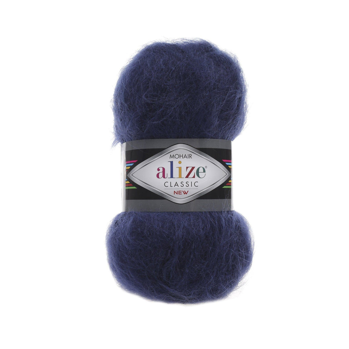 Alize Mohair Classic 395 Тёмно-синий – пряжа из акрила с мохером и шерстью