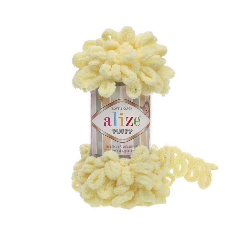 Alize Puffy 13 Ljusgul – loopgarn