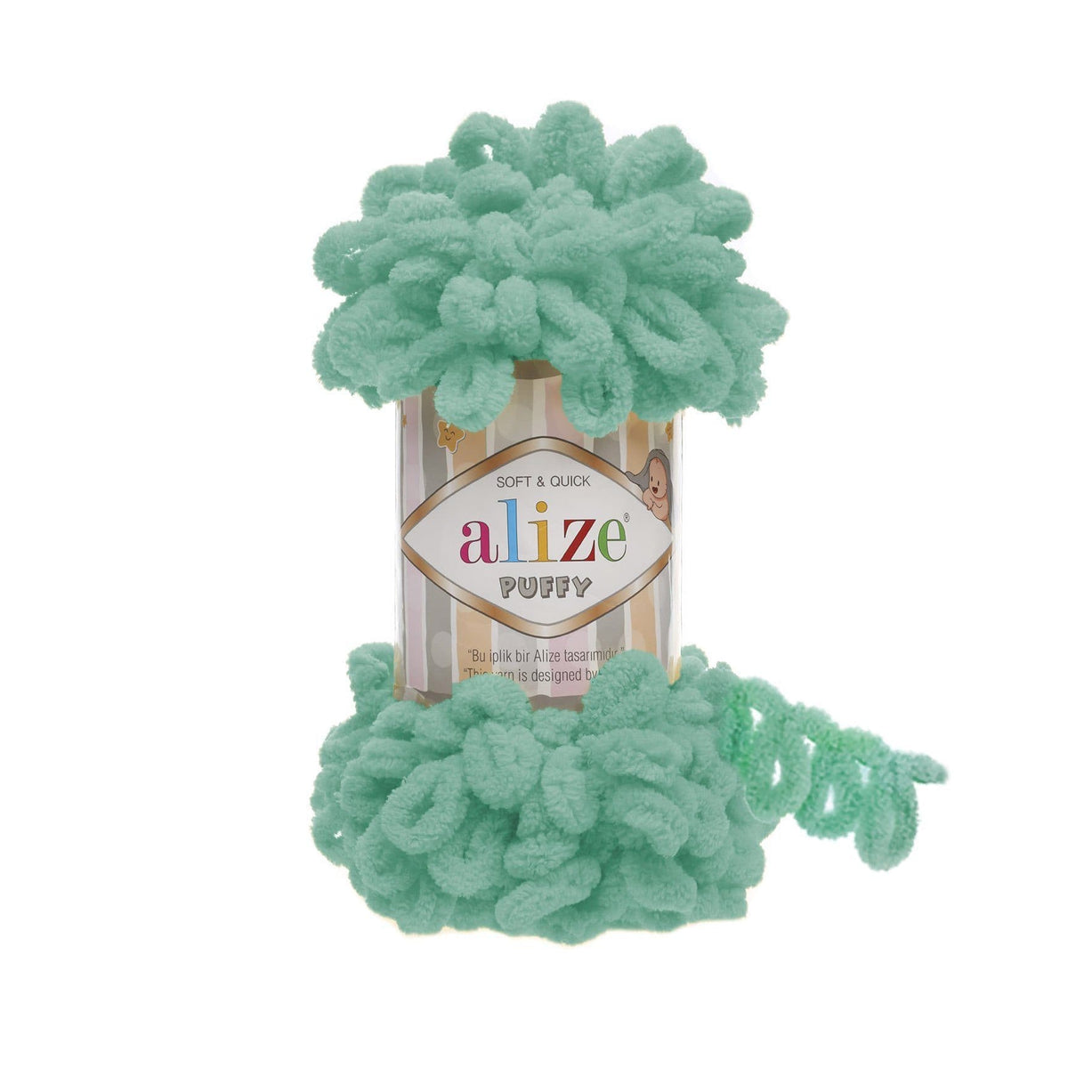 Alize Puffy 490 Jade – loopgarn