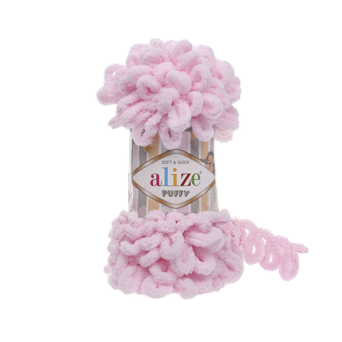 Alize Puffy 31 Ljusrosa – loopgarn