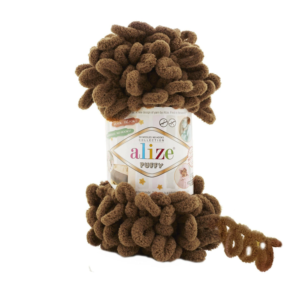 Alize Puffy 321 Brun – loopgarn