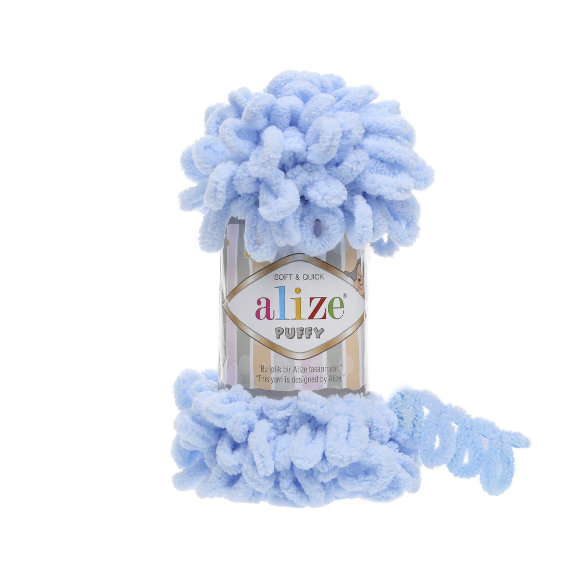 Alize Puffy 183 Ljusblå – loopgarn