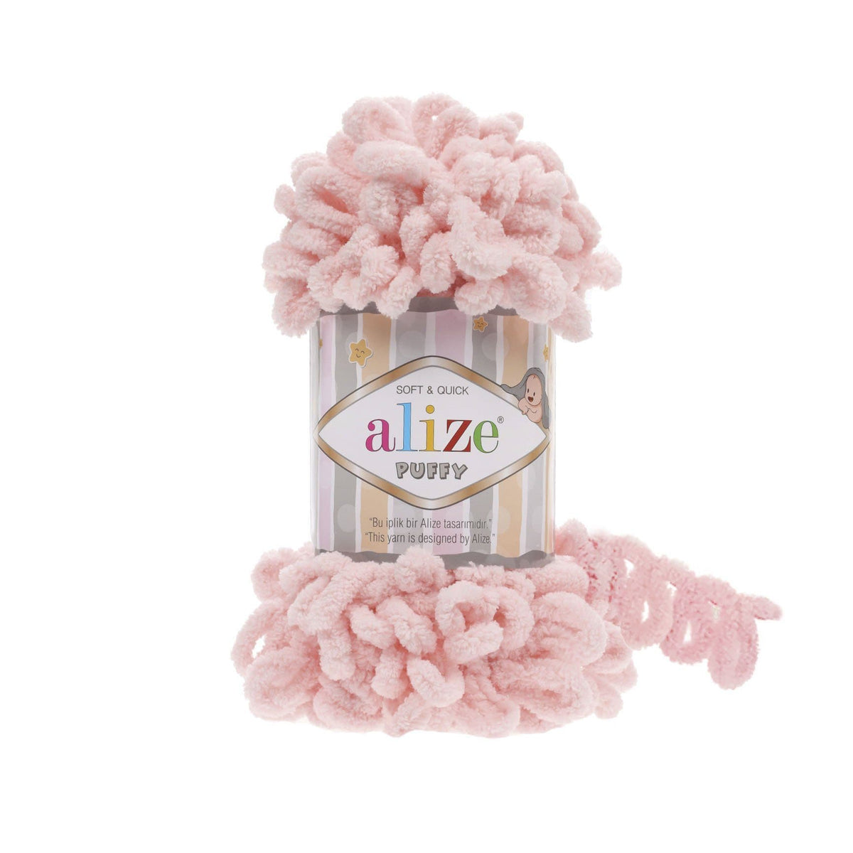 Alize Puffy 340 Puderrosa – loopgarn