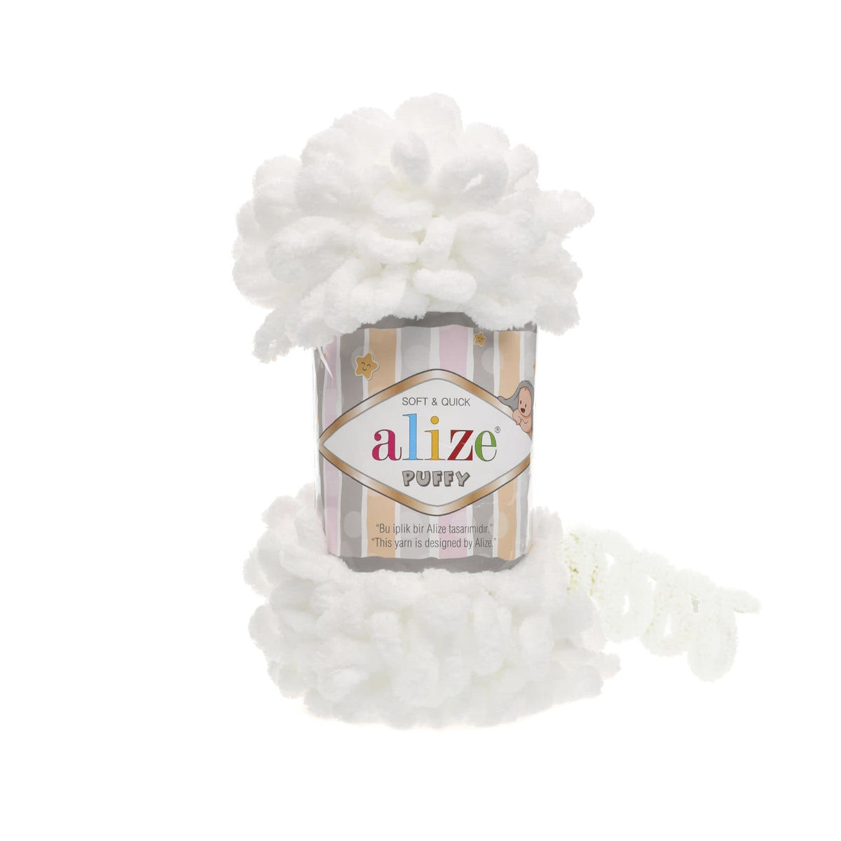 Alize Puffy 55 Vit – loopgarn