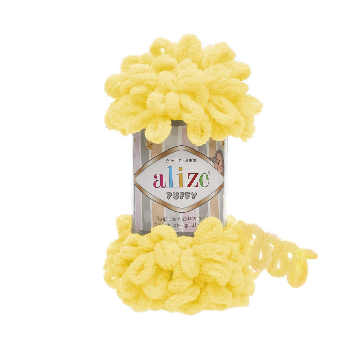 Alize Puffy 216 Ljusgul – loopgarn