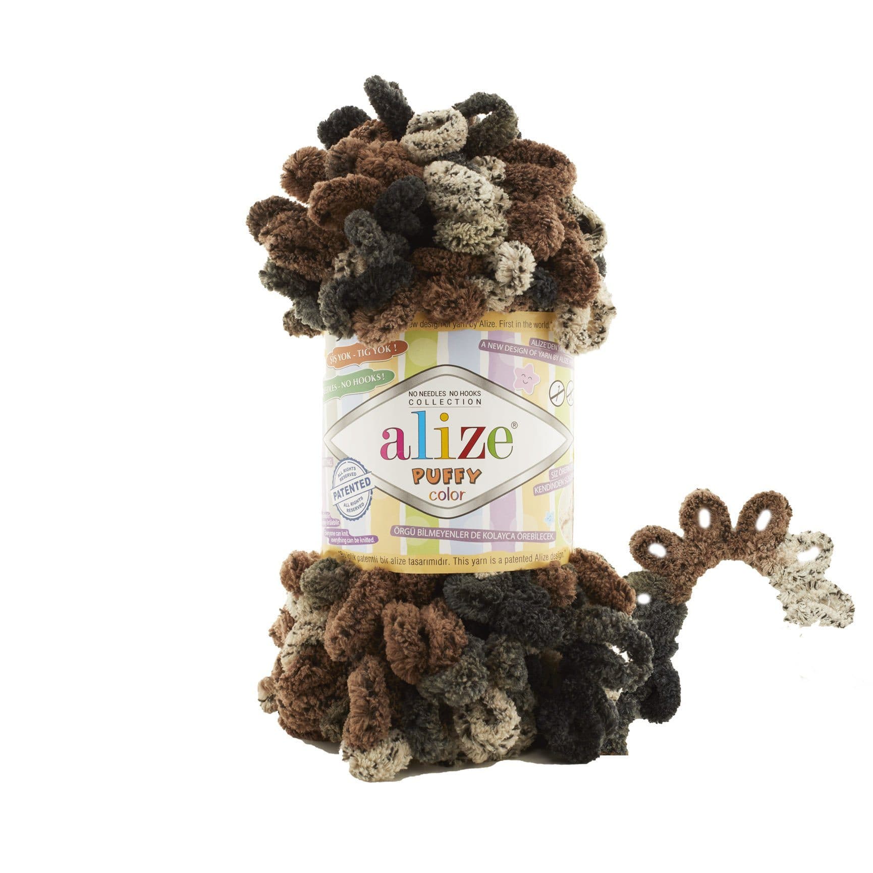 Alize Puffy Animal Skin Colors Alize Puffy Animal / Tiger (6083) 