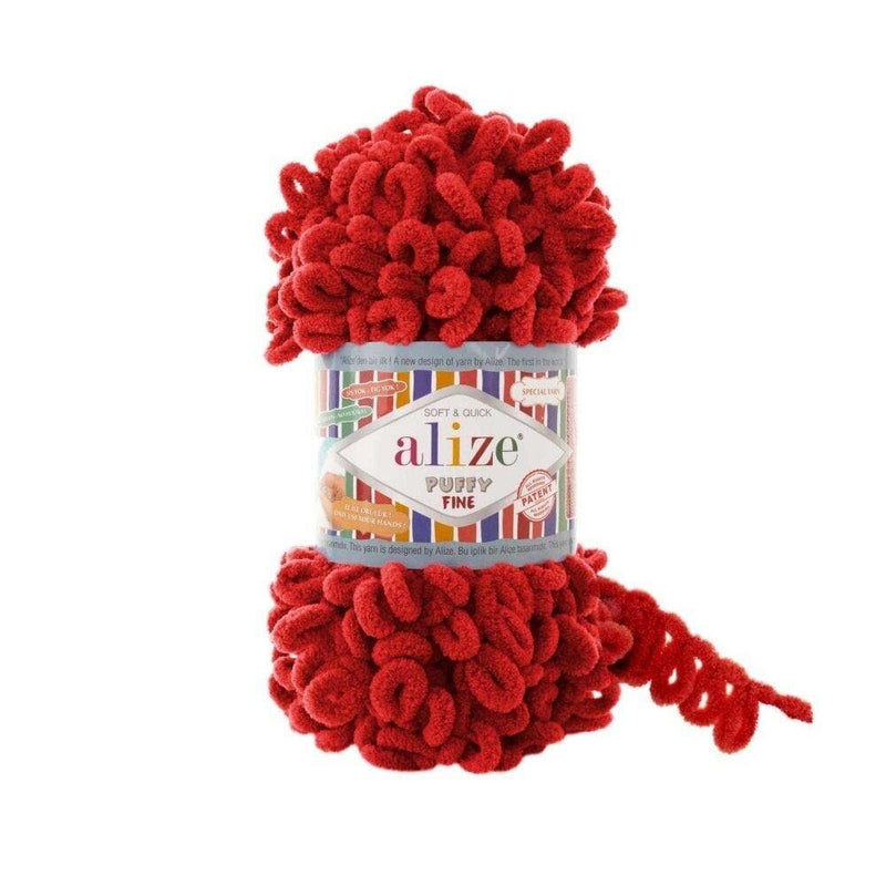  3 Rolls Finger Blanket Yarns Puffy Loop Yarn Soft Crochet Yarns  Fluffy Finger Knitting Yarns Chunky Hand Woven Fluffy Yarns for DIY Knitting  Crafts (Cherry Red)