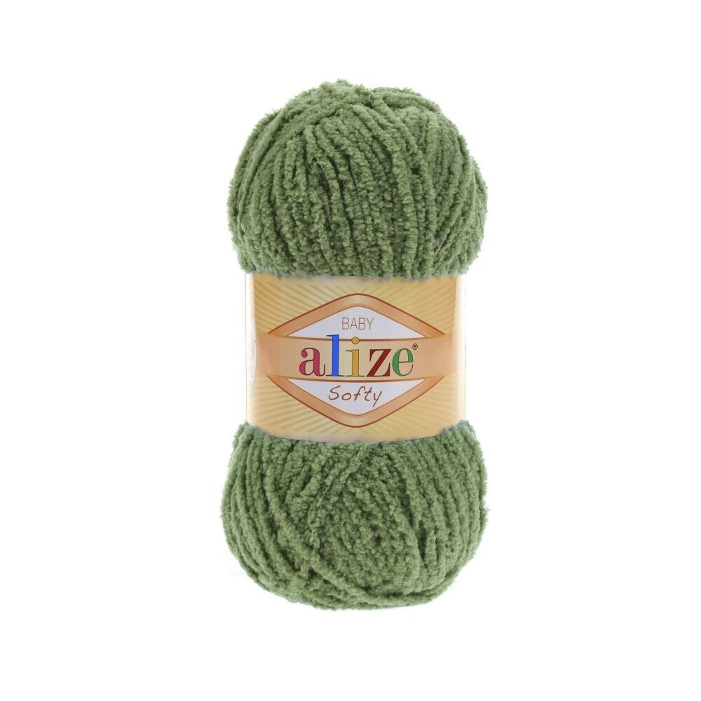 Alize Softy Baby 485 Grön – mjukt babygarn i plysch