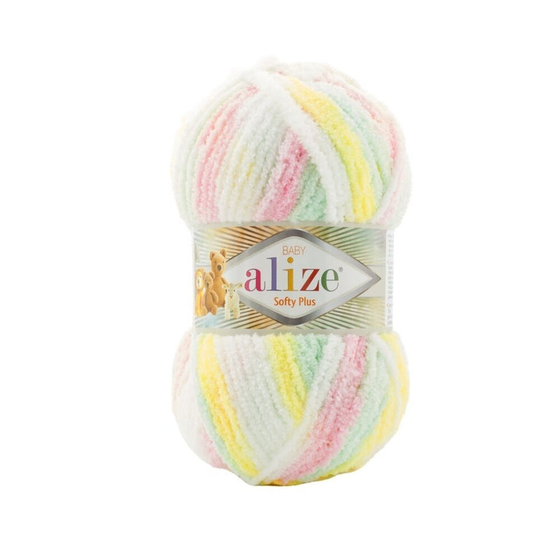 ALIZE SOFTY Yarn Gradient Yarn Multicolor Yarn For Kids Rainbow Yarn Plush  Yarn Baby Yarn Soft