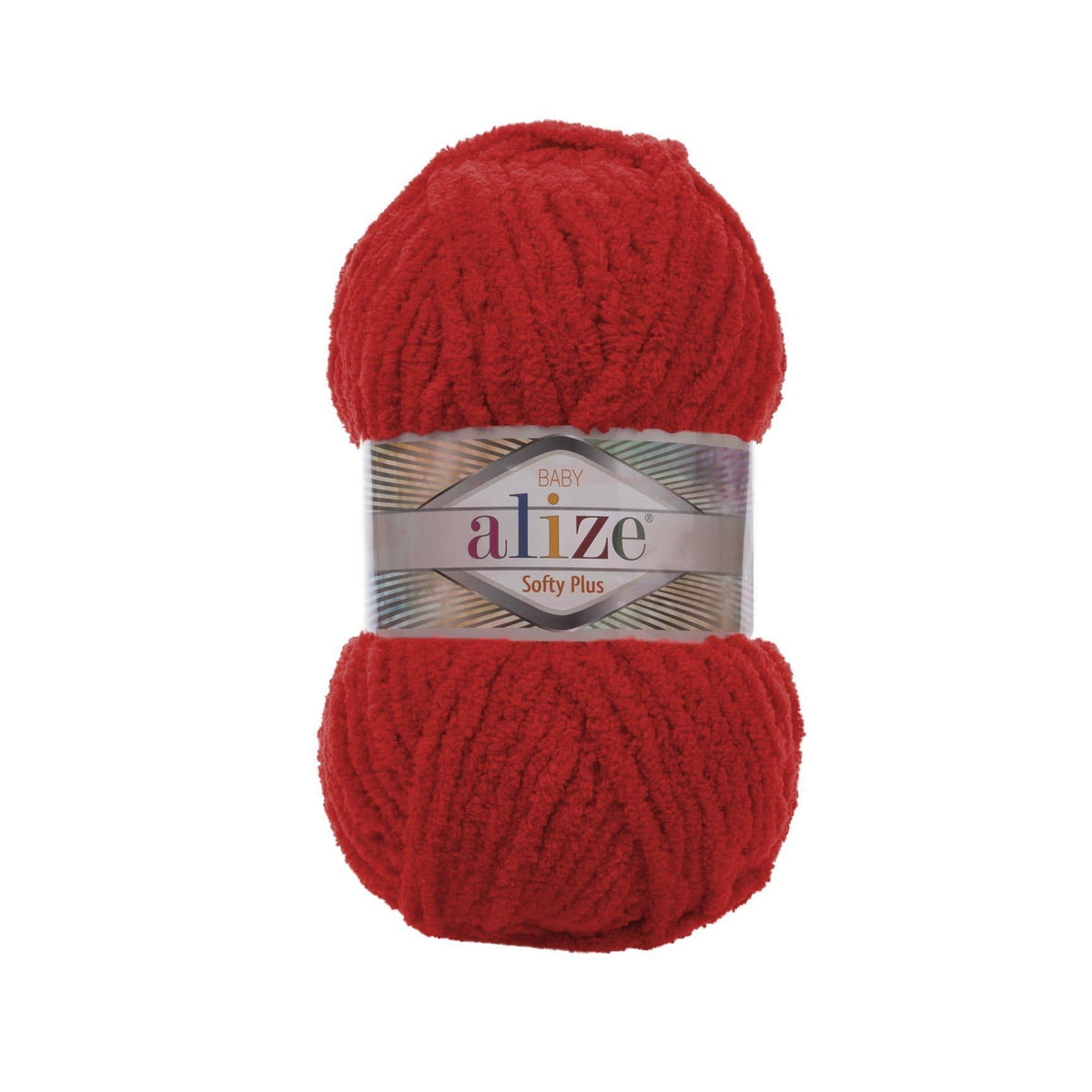 Alize Softy Plus 56 Sarkana – bieza pūkaina dzija