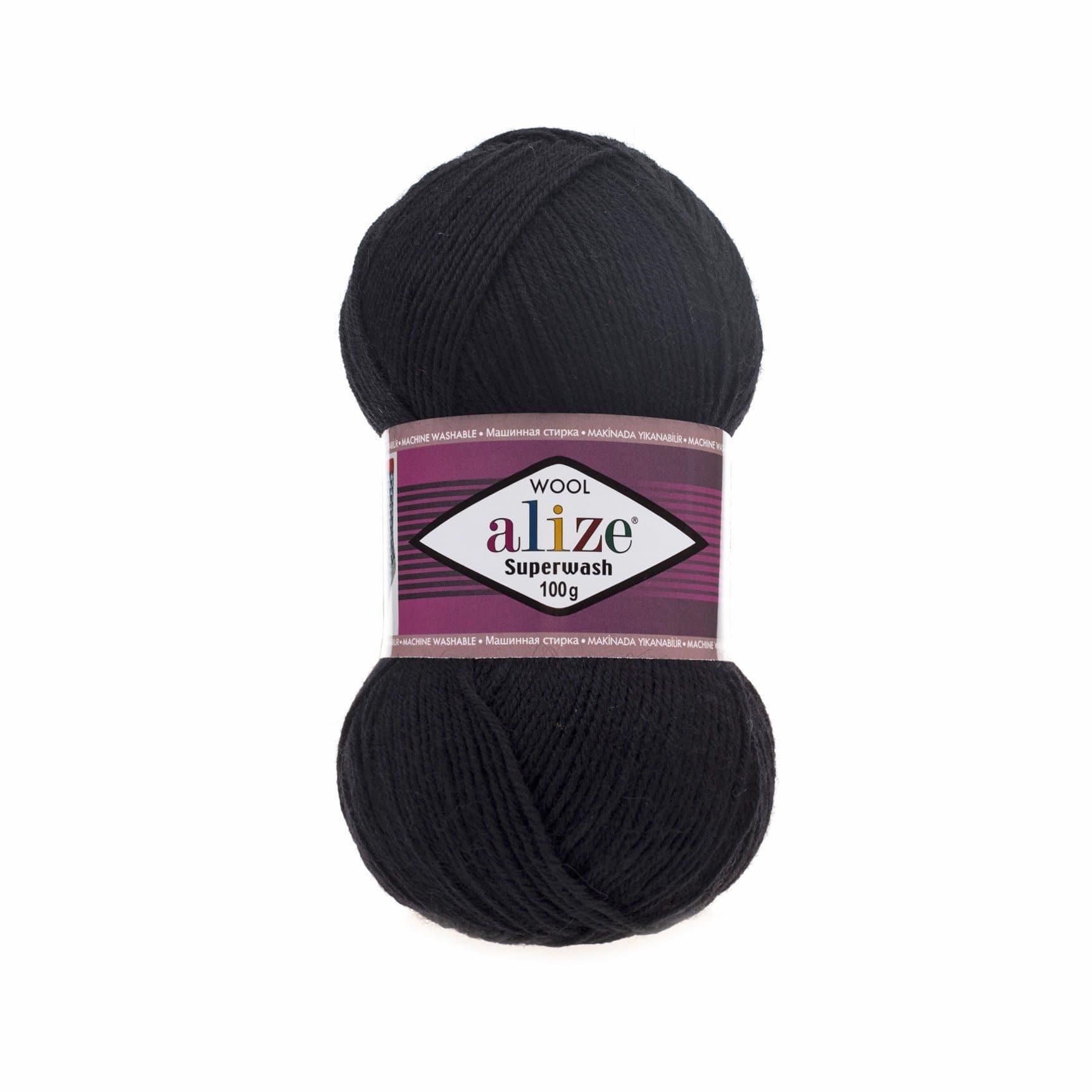Alize Superwash 100 Alize Superwash / Black (60) 