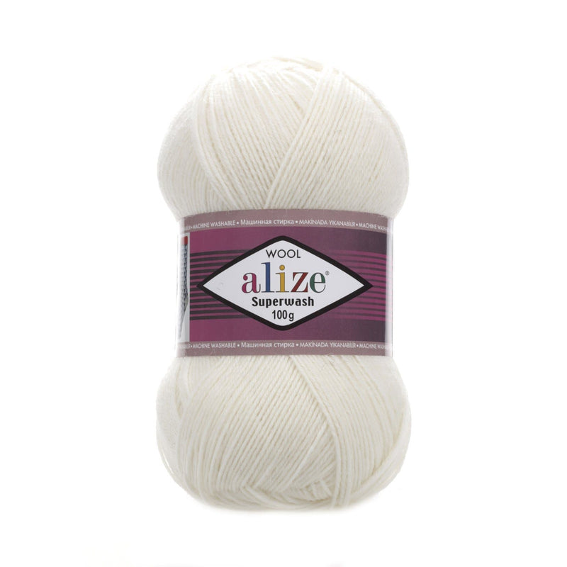 Alize Superwash 100 Alize Superwash / Crème (01) 