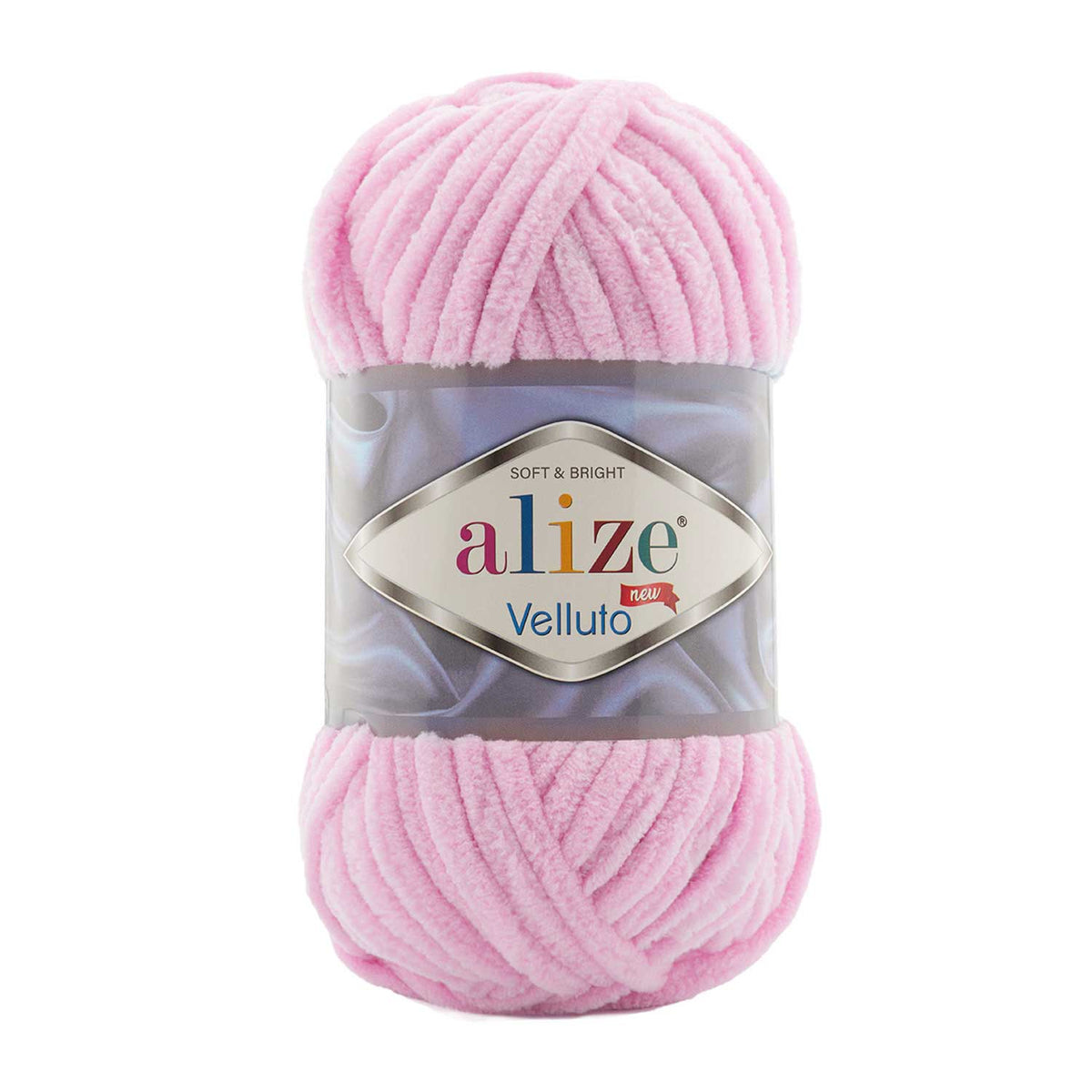 Alize Velluto 31 Ljusrosa – grovt chenillegarn