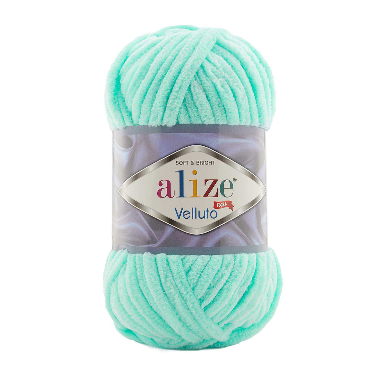 Alize Velluto 19 Havsskum – grovt chenillegarn
