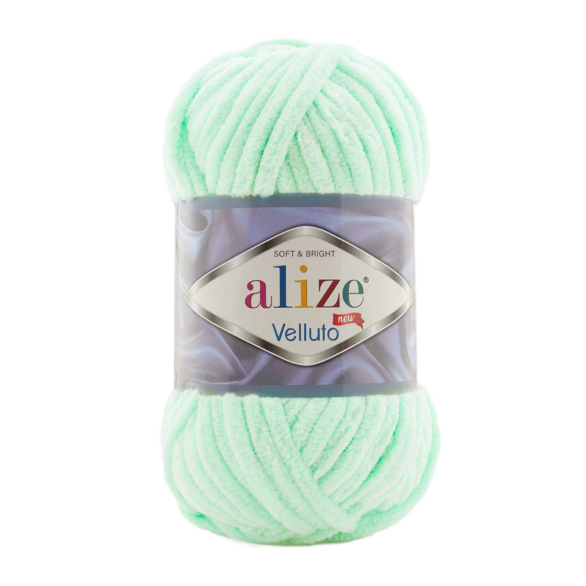 Alize Velluto 464 Mint – grovt chenillegarn