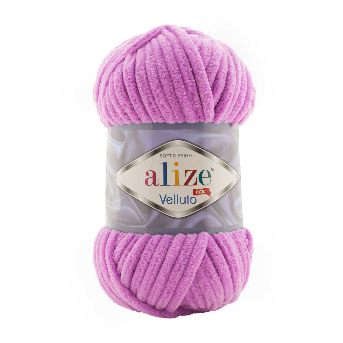 Alize Velluto 378 Orkidé – grovt chenillegarn