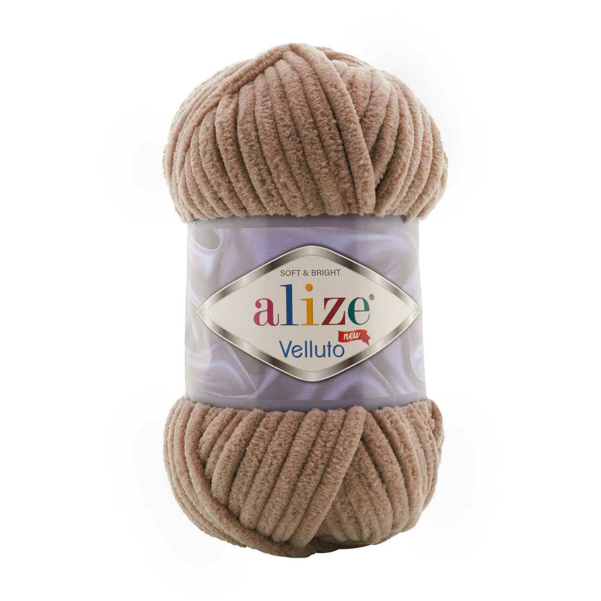 Alize Velluto 329 Mocka – grovt chenillegarn