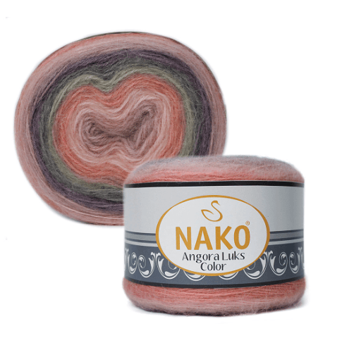 NAKO Angora Luks Color – Gradient Mohair Blend Cake Yarn | VILRITA