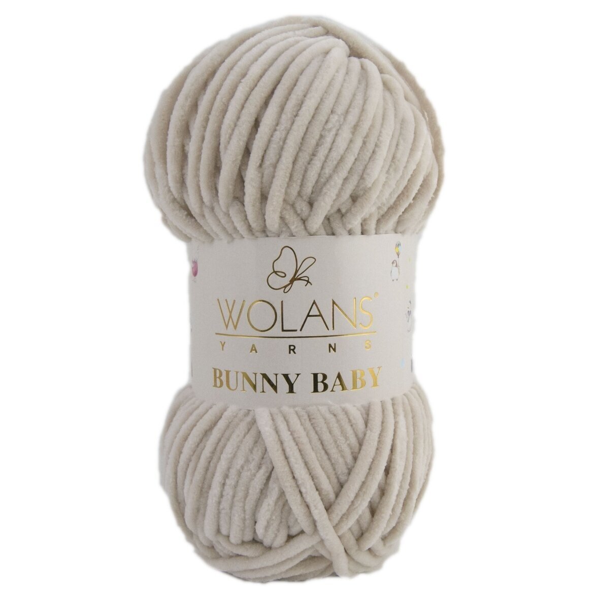 Wolans Bunny Baby 100-34 Sten – chenillegarn