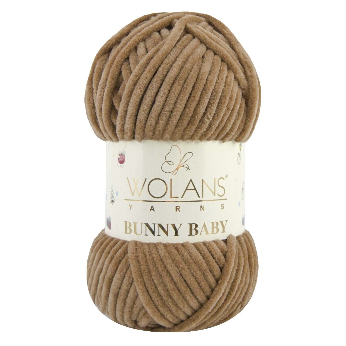 Wolans Bunny Baby 100-41 Mörkbeige – chenillegarn