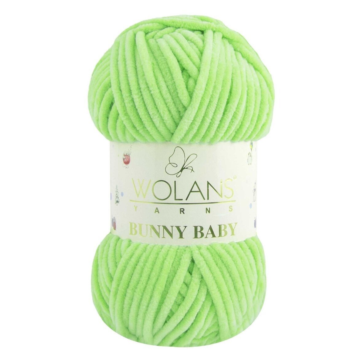 Wolans Bunny Baby 100-47 Ljusgrön – chenillegarn