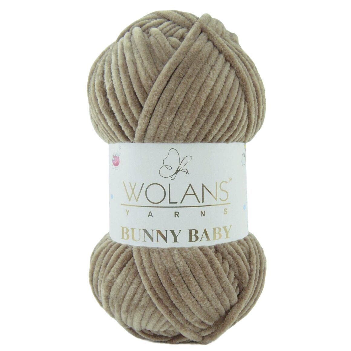 Wolans Bunny Baby 100-29 Taupe – chenillegarn