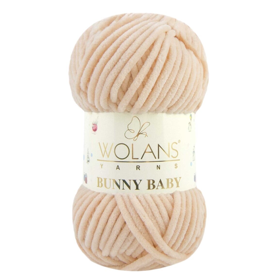 Wolans Bunny Baby 100-42 Beige – chenillegarn
