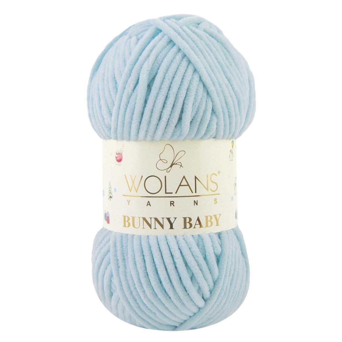 Wolans Bunny Baby 100-48 Ljusblå – chenillegarn