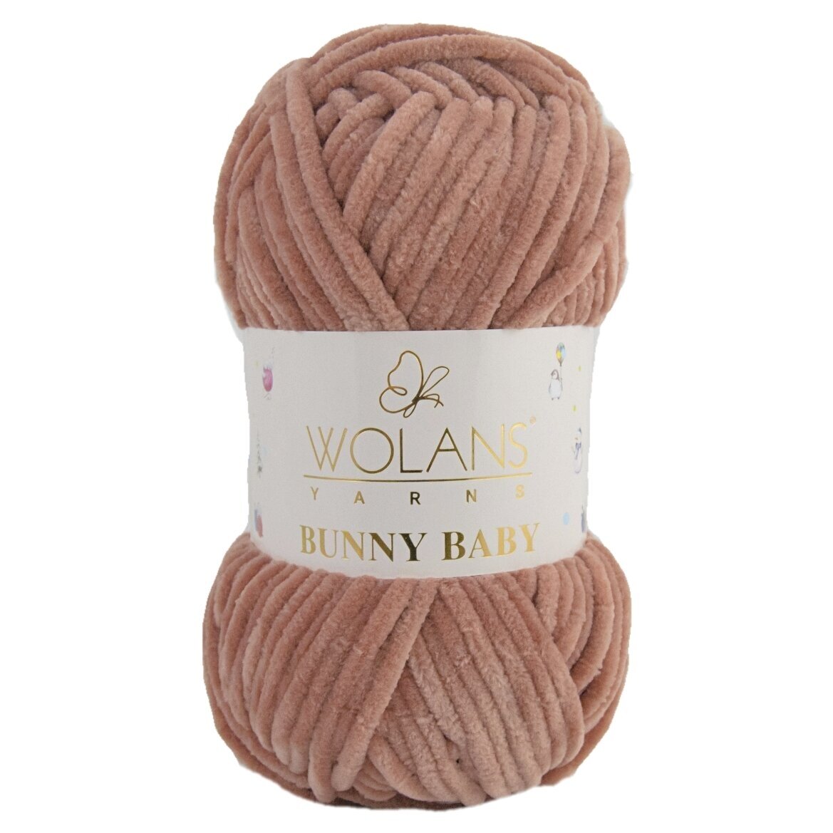 Wolans Bunny Baby 100-54 Mocka – chenillegarn