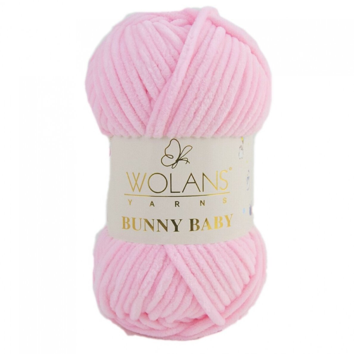 Wolans Bunny Baby 100-05 Ljusrosa – chenillegarn