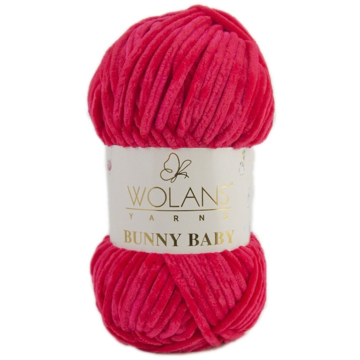 Wolans Bunny Baby 100-07 Körsbär – chenillegarn